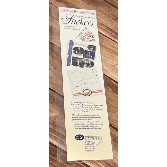 CREATIVE MEMORIES SEASON TO SEASON STICKERS 6116891200 CLOUDS RAIN PICNIC - Picture 2 of 5